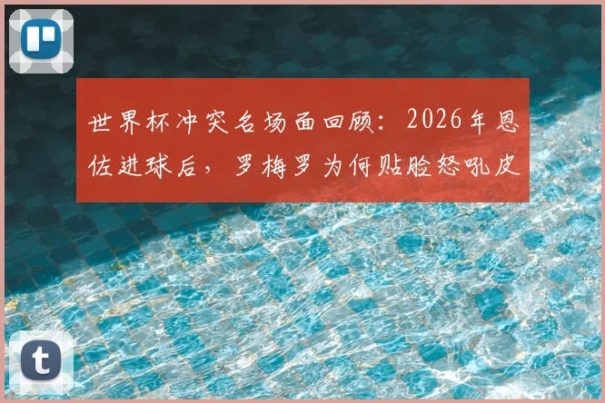 世界杯冲突名场面回顾:2026年恩佐进球后,罗梅罗为何贴脸怒吼皮克福德?